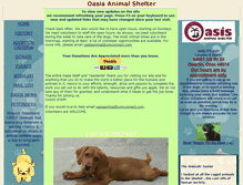 Tablet Screenshot of oasisanimalshelter.net